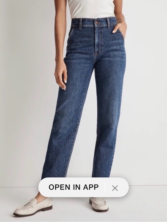 Madewell Denim - Madewell The Perfect Vintage Straight Leg Women’s Jeans - Dark Blue